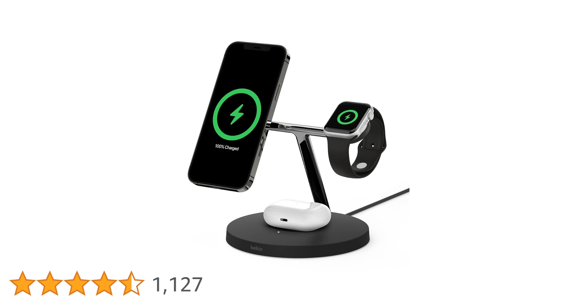 Amazon.co.jp: 【VGP 2022受賞】Belkin 3 in 1 MagSafe充電器
