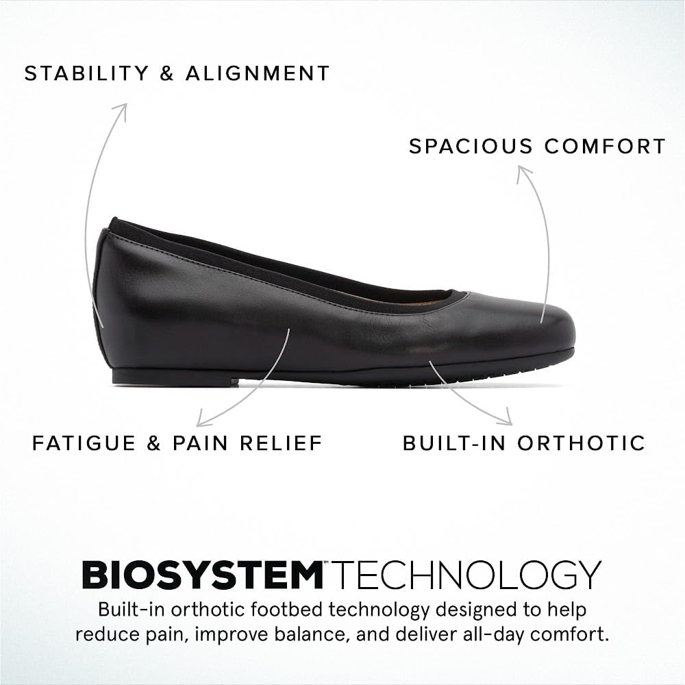 ABEO Cadence Ballet Flats for Women | Metatarsal Pad | Arch Support Flats Shoes | Ball of Foot Cushion | Premium Leather Upper & Lining