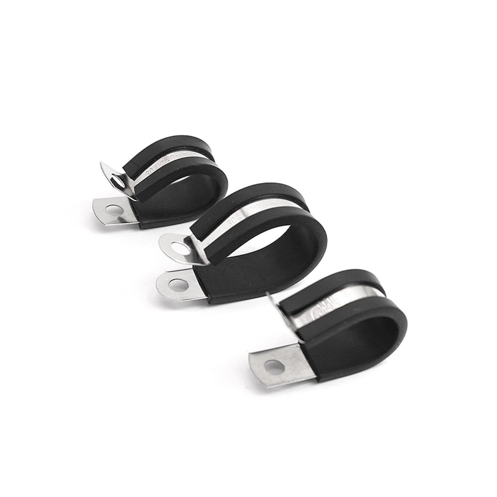 2 Stück 304 Edelstahl P-Clip-Schlauchschelle 6–55 mm
