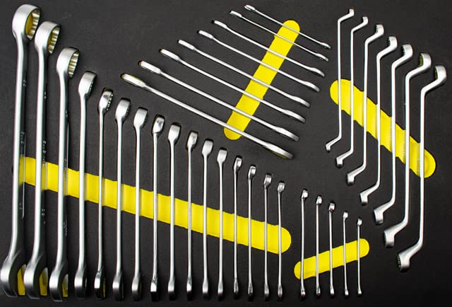 Eyltool Werkstattwagen gelb/schwarz mit 7 Schubladen inklusive 6 Systemeinlagen (4960144) – Bild 5