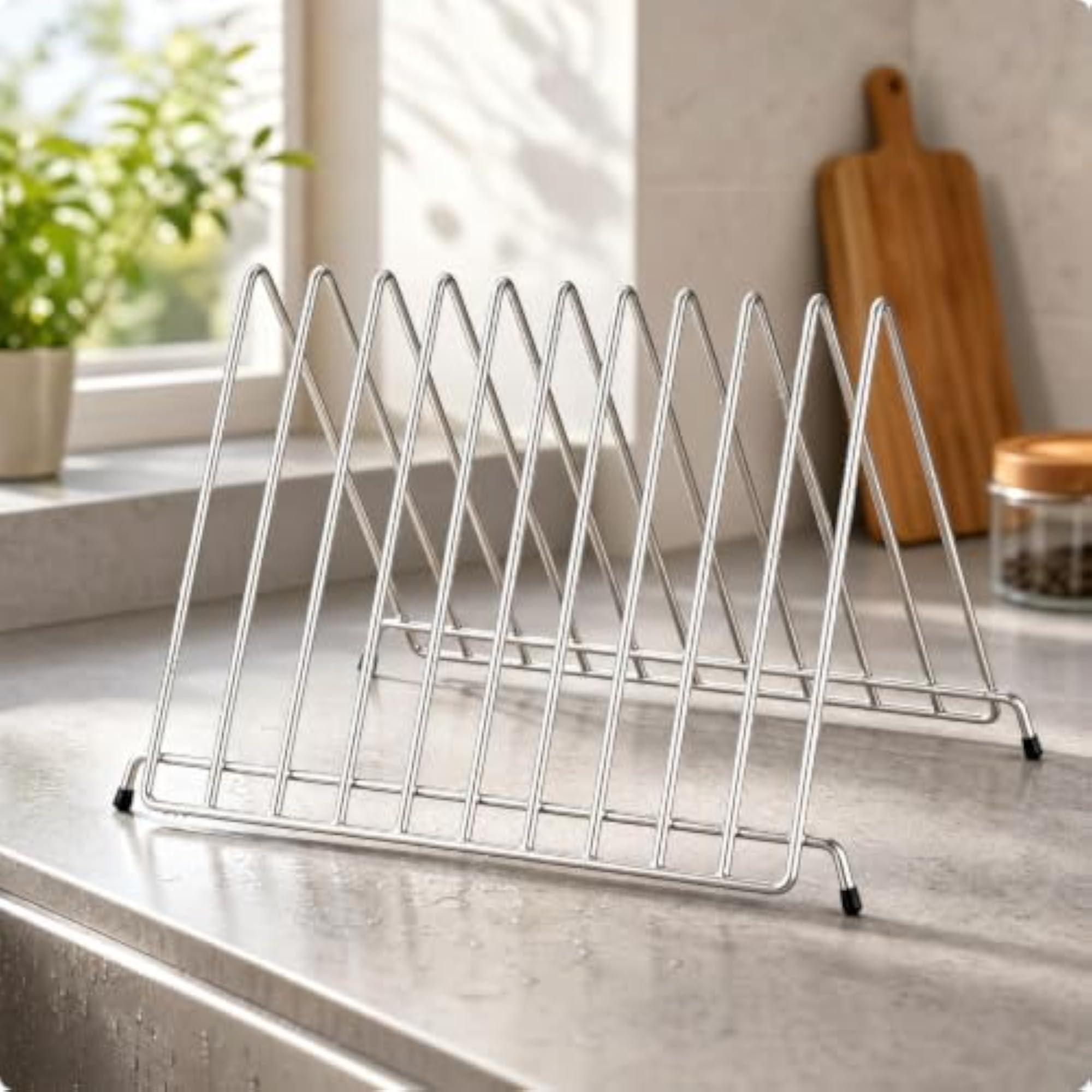 Countertop Cutting Board Organizer with Wire Frame