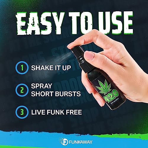 FunkAway-420-Pump-Spray-1-oz-12-Pack-Eliminate-Extreme-420-Odors-in-the-Air-Ideal-for-Refreshing-Cars-Bathrooms-Basements-and-Dorm-Rooms-Travel-Size-for-On-The-Go