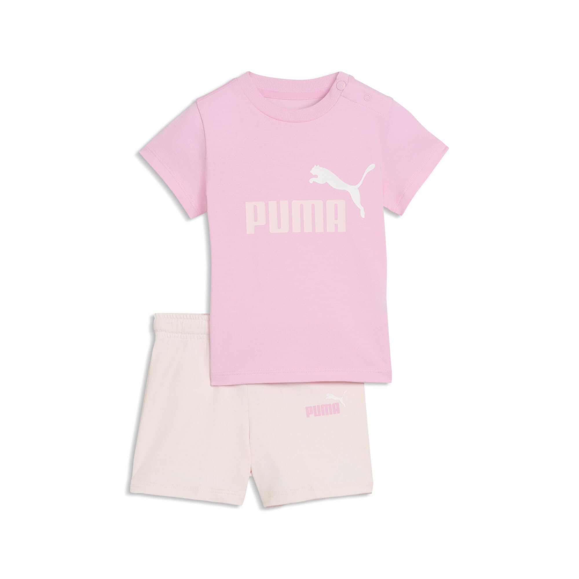 PUMA Minicats ESS T-Shirt und Shorts, Unisex, für Erwachsene, Rosa (1 Stück)