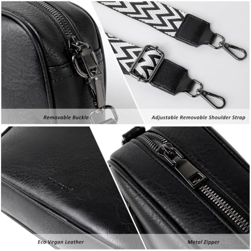 Image of TANTOMI Small Crossbody Bag for Women, Vegan Leather Handbags Shoulder Bag for Travel, Cross Body Purse with Adjustable Strap