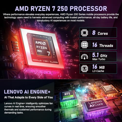 Image of Lenovo Legion 5 AMD Ryzen 7 250 RTX 5060 Gaming Laptop, 32GB DDR5 2TB SSD
