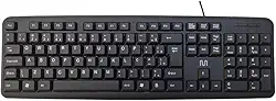 Teclado com Fio Slim Multi USB com Teclas Silenciosas, Design Compacto e Cabo de 1,5m – Preto TC065