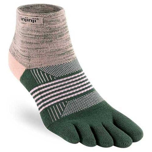Injinji Women's Trail Midweight Mini-Crew (Medium/Large, Kelp)