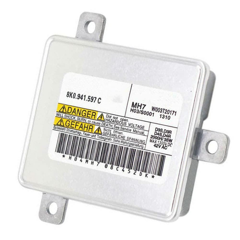 8K0941597C Xenon HID Headlight Ballast Control Unit Compatible with Audi A1 A3 A4 A5 A6 A7 A8 VW CC Eos Jetta Golf Passat Replaces# 8K0941597B W003T20171