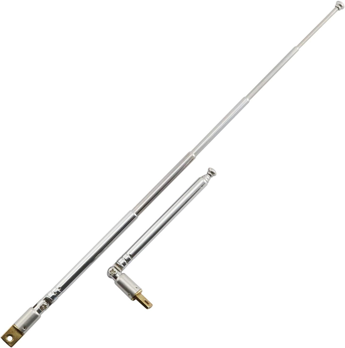 Amazon.com: POBADY 2 PCS Radio Antenna,FM Portable Telescopic 8 Section ...