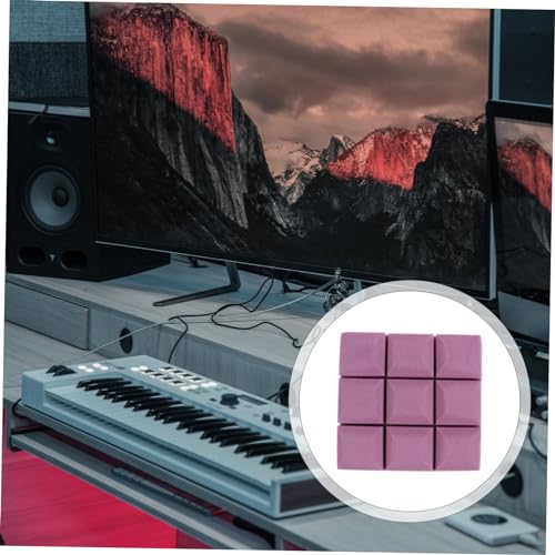 HEMOTON 12pcs Sound Absorbing Cotton Sound Insulation Pads Acoustic Wall Panels for Office Studio Home Theater miniatura 3