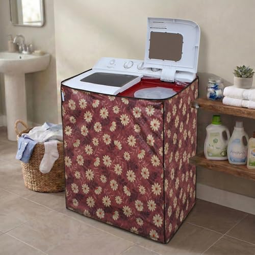 Image of DREAM CARE Waterproof & Dustproof Washing Machine Cover Top Load & Semi Automatic Suitable for 6 kg, 6.2 kg, 6.5 kg (80 x 86 x 51 cms)