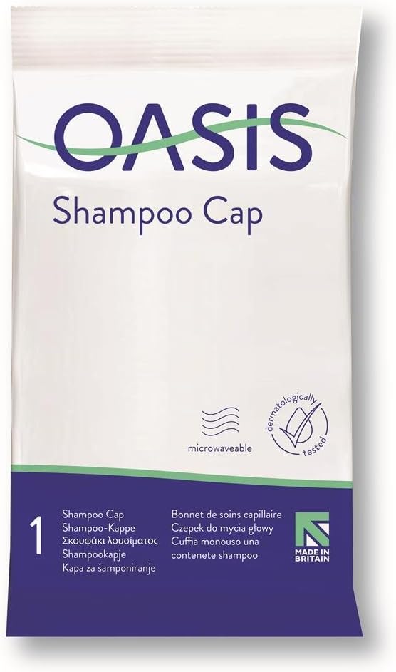 Oasis Rinse Free Shampoo Cap - Microwavable (Pack of 5)