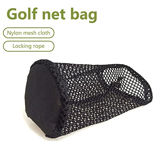 Golf Mesh Bag,Large Capacity Black Mesh Bag,Golf Balls Carrying Holder, for Golf Course M3