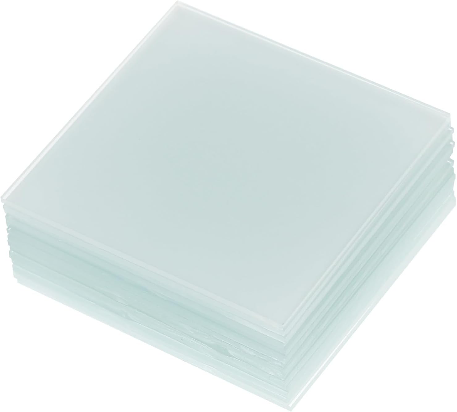 ABOOFAN 15pcs Frosted Glass Plate Gas Glass Sheets Sealing for Scientific Experiments