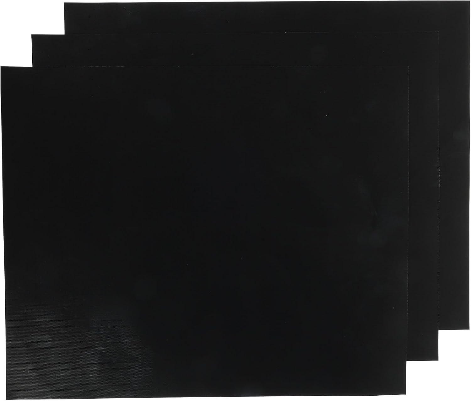 3 Pack Black Oven Liner Mats for Electric Ovens, Reusable