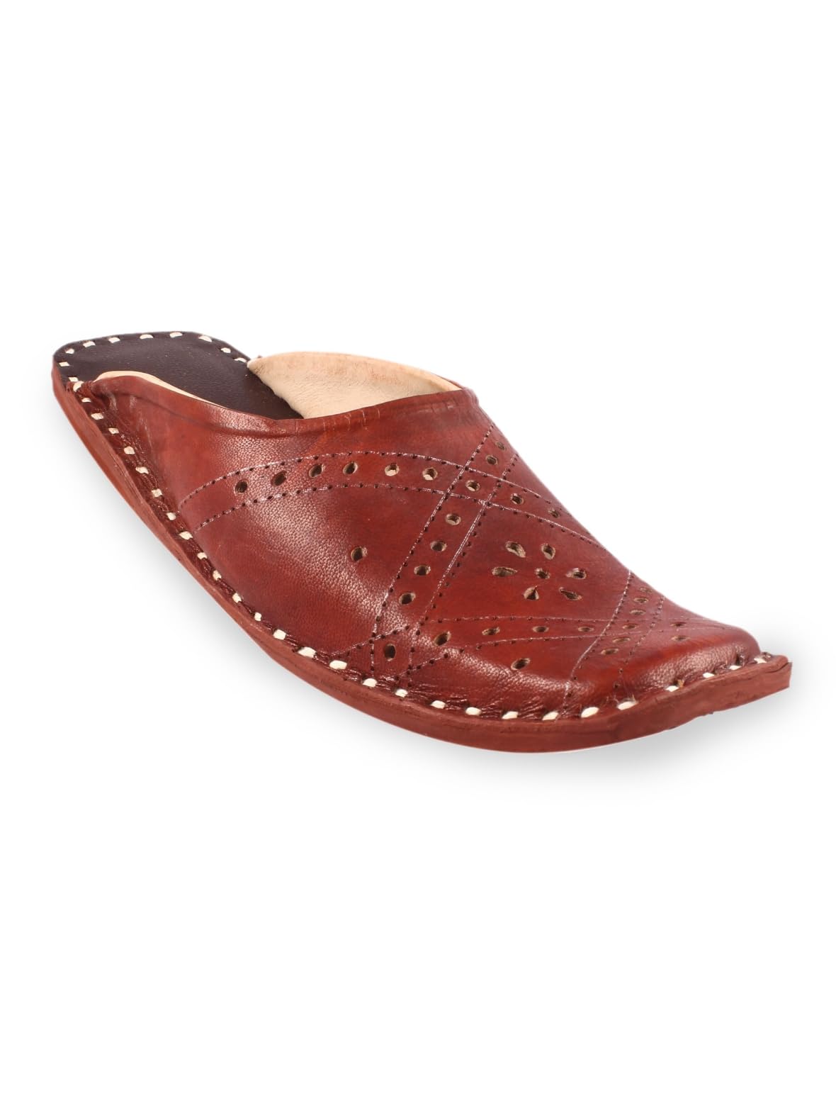 Rajeraj Mens Ethnic Leather Mule/DOLMA/Sleeper/Colour-Brown-1 (9) (B0D53HRDS9) Amazon Price History, Amazon Price Tracker