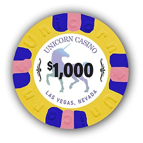 DA VINCI 50 Unicorn All Clay Poker Chips Cover