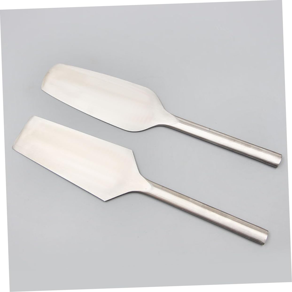 TEHAUX Truelle à Briques Inoxydable Robuste Outils de Maçonnerie Finition Béton Tête Plate Antiadhésive Ergonomique pour Construction Chantier Usage Professionnel