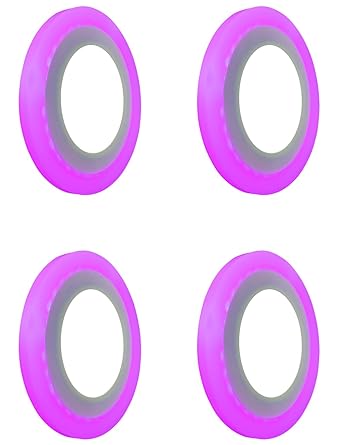 NEWOW TRI O Double Colour Mounted Slim Led Panel Light, Ceiling Light, Down Light, Concealed light, False Ceiling Lights (Wattage- 3+3 6W, Color- White with Pink, 4, Shape- Round)