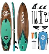 WNOVA 11'6"x35" Extra Wide Stand Up Paddle Board Inflatable for All Levels, 430LBS Capacity SUP P...