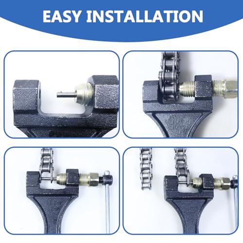 Image of #420-530 Chain Breaker for Motorcycle ATV Dirt Pit Quad Go Kart Scooter BicycleTractor Heavy Duty Chain Break Perfect for # 420 428 520 525 528 530 Chain