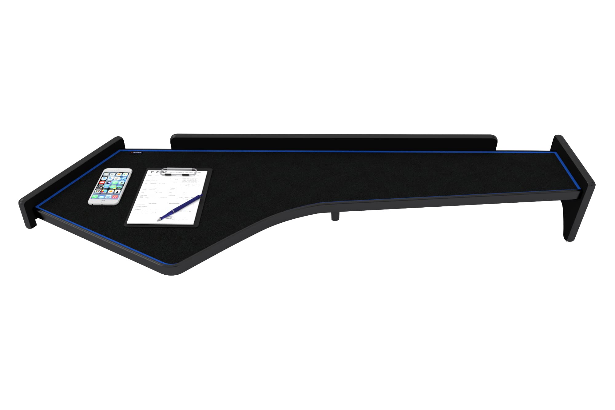 F-CORE Tablettes Tableau de Bord Camion compatibilité pour Ford F-Max 10.18- Double Bleu