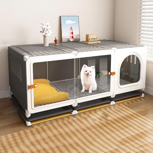 Amazon.co.jp: Yobuisg 小型犬用ゲージ 犬用ゲージ トイレ別 犬 ゲージ 