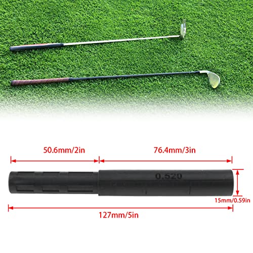 AYLIFU 0.520" - 0.595" Golf Club Extender Club Shaft Extension for Extension of Iron Wood Putter(2PCS) - Image 5