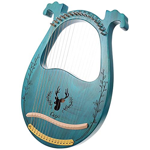 Generic Lyre en bois avec 16 cordes en métal et clé d’accordage, médiators et cordes de rechange, instrument à cordes portable, cadeau de Noël pour débutants et enfants - Les Beatles, Paul McCartney, John Lennon, RIngo Starr, George Harrison Generic Lyre en bois avec 16 cordes en métal et clé d'accordage, médiators et cordes de rechange, instrument à cordes portable, cadeau de Noël pour débutants et enfants