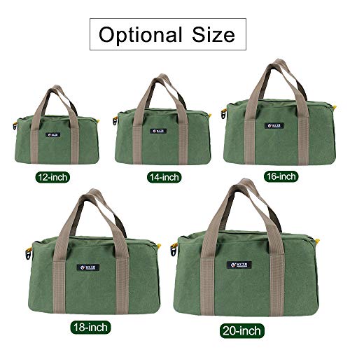 Lasamot Bolsa de armazenamento de ferramentas de manutenção resistente ao desgaste grande e espessa,