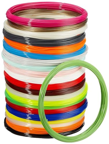 Image of Creative Multicolored Printing PLA Filament for 3D Pen (1.75 mm Thickness, 5 m Each) - Set of 10