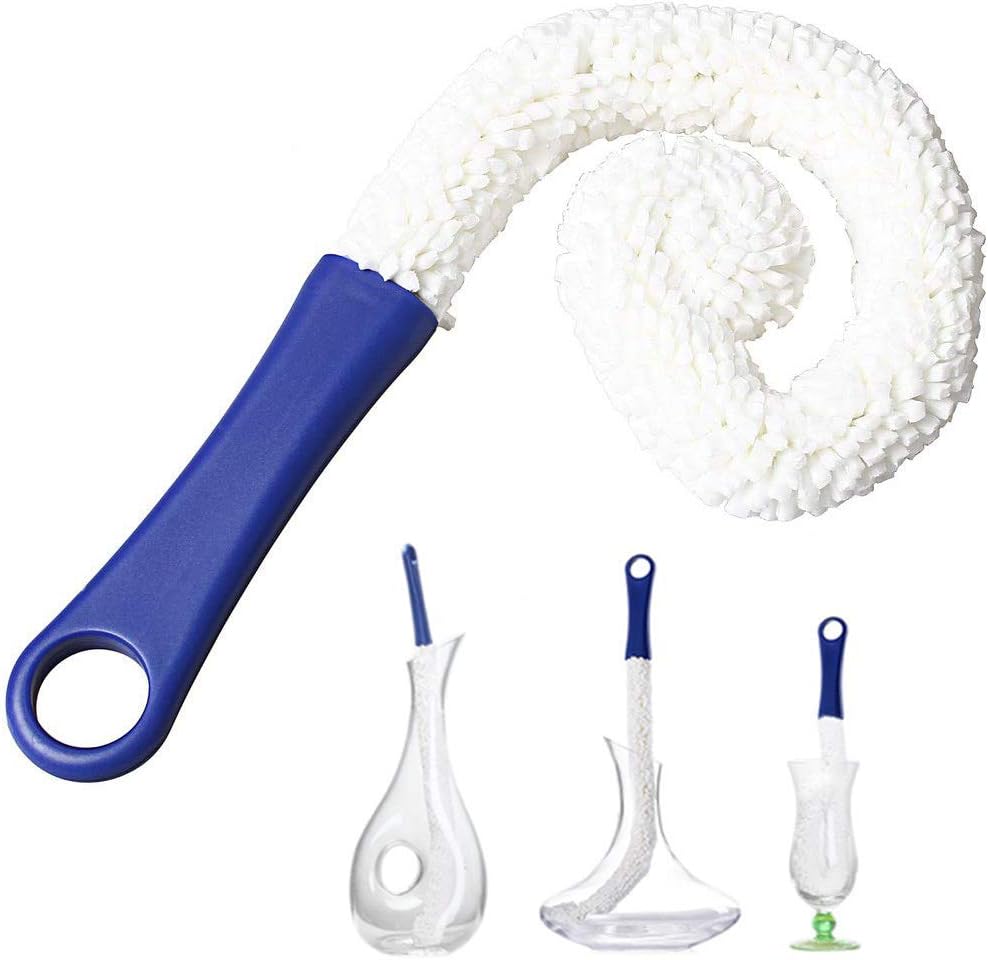 kuou Wine Decanter Cleaning Brush, 1 Pcs Glass Bottle Cleaner, Bendable