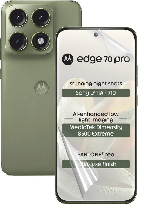 Image of BLACKSHEEP Matte Screen Protector for Motorola Edge 70 Pro 5G (Pack of 1) Membrane Case Friendly Full Edge to Edge Screen Coverage & Installation Kit