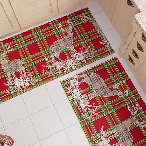 PETTI Artigiani Italiani, Christmas Kitchen Rug, Christmas Kitchen Runner, Non-Slip and Washable Christmas Kitchen Rug - Image 2