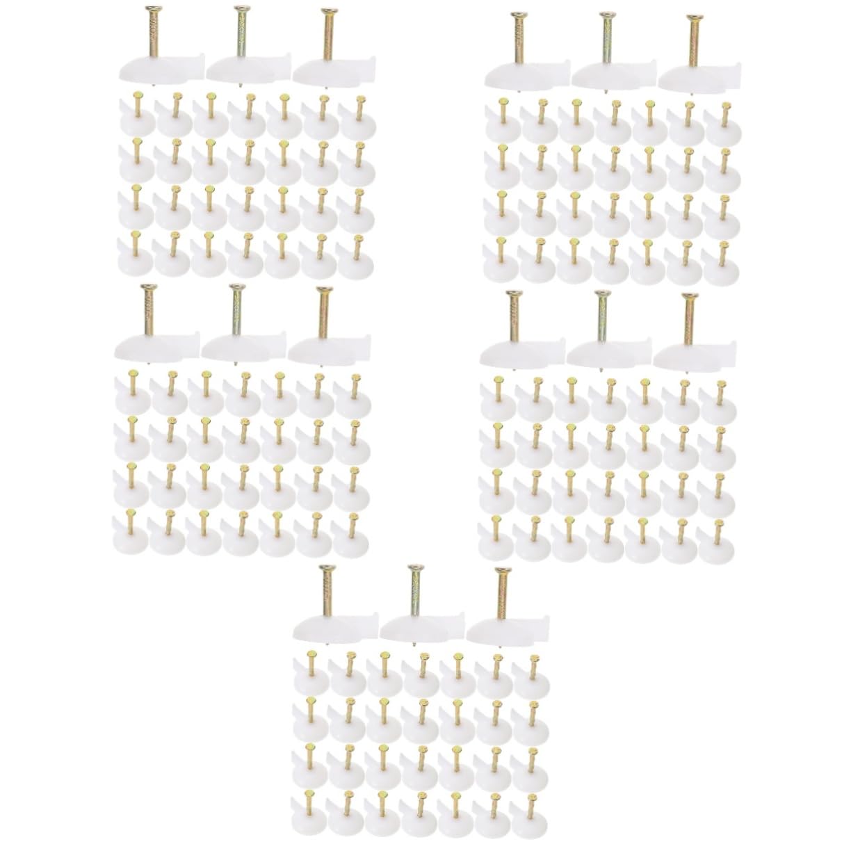 Angoily 500pezzi Chiodi Per Muro Cemento Chiodi Per Tende e Decorazioni Facili Da Installare Su Pareti Cartongesso e Soluzione Pratica Per Fissare Tende