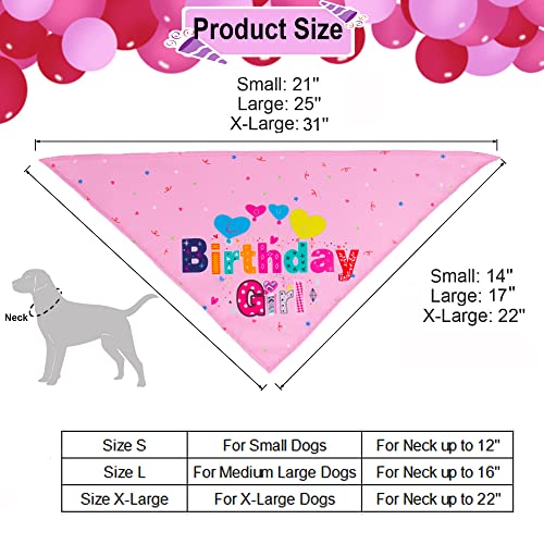 ADOGGYGO Dog Birthday Party Supplies, Boy Girl Dog Birthday Hat with Numbers Dog Puppy Birthday Bandana Hat Bow Set (Pink) (X-Large, Pink) - Image 5