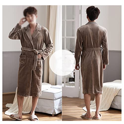 Bath Robe Dressing Men Sleepwear Bathrobe Nightgown Home Robes Autumn Winter Bath Sleepwear Kimono Dressing Gown4
