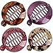 Fodattm 4 PCS French Small Banana Hair Clip Hair Comb Round Ponytail Holder Hair Claw Fashion Interlocking Banana Combs Flat Shark Hair Clincher