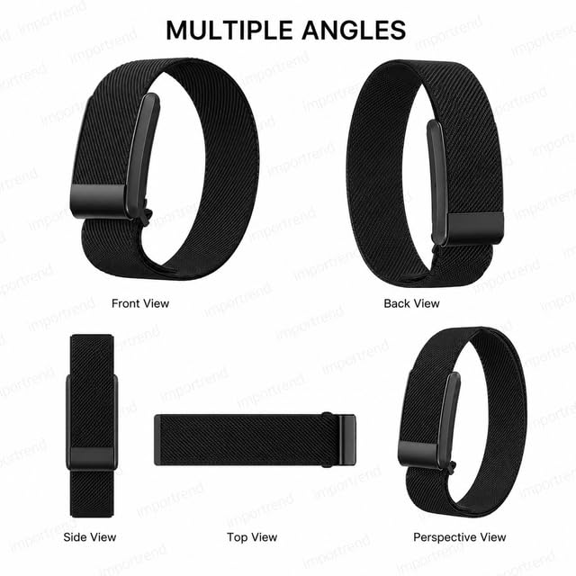 Angeer Nylon Braided Strap for Whoop 5.0, Black - Image 6