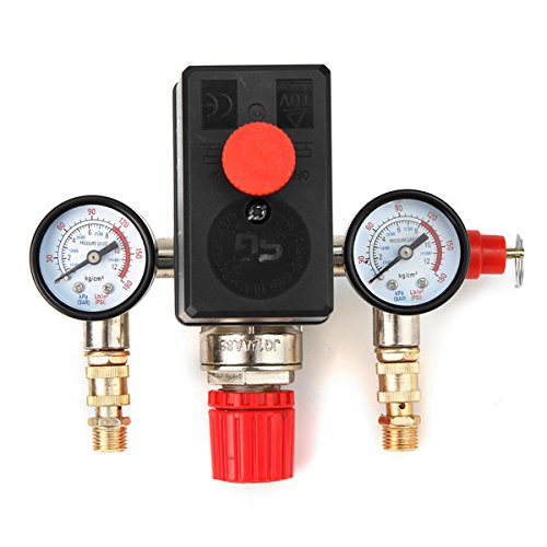 90-120 Psi sprężarka powietrza EsportsMJJ zawór regulacyjny rozdzielacz regulator Gauge