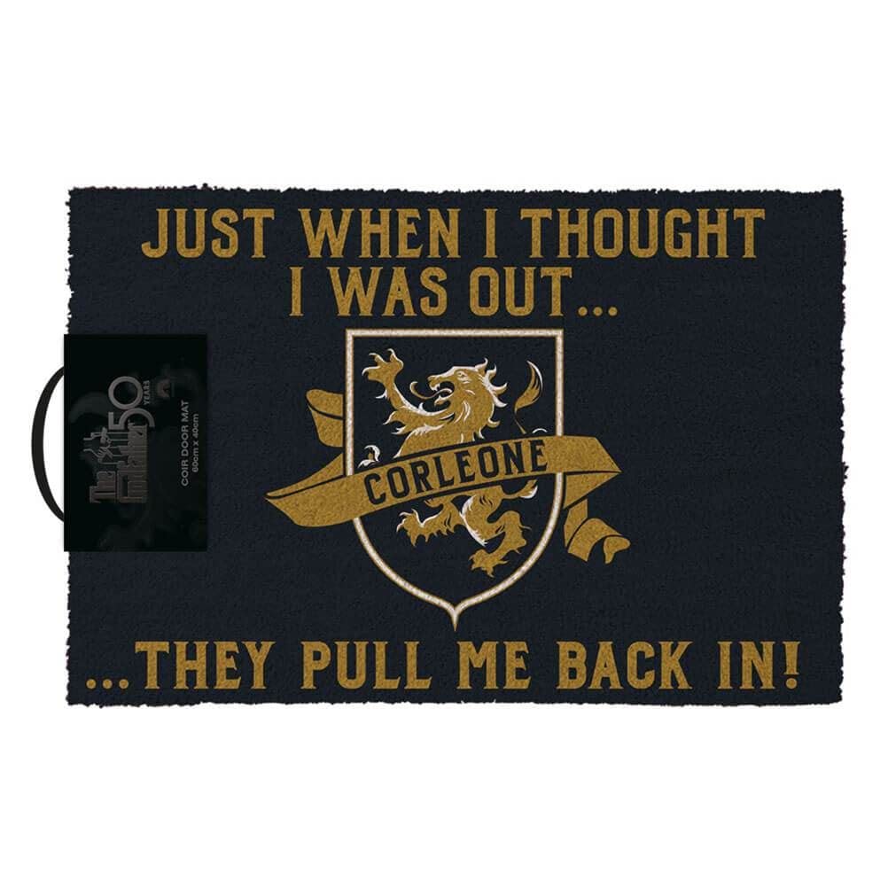 Pyramid International The Godfather 'Thought I was Out' Coir Doormat - 60cm x 40cm