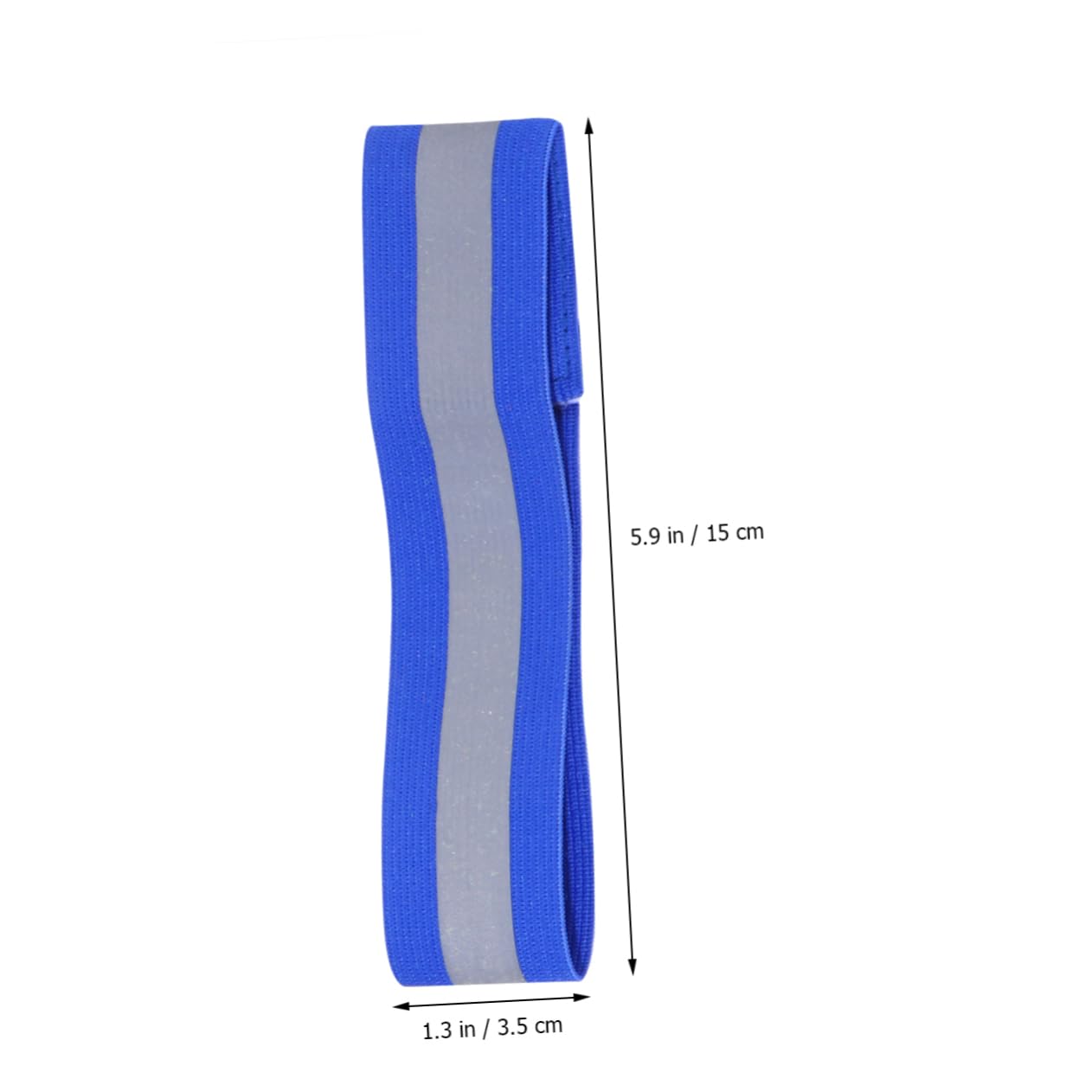 Abaodam 2 Ensembles Bracelet Réfléchissant Ceinture De Course Réfléchissante Haut Train De Roulement Réfléchissant Nuit Bracelet LED Lumière Elastiques Bracelets Bleu 12 Pièces * 2