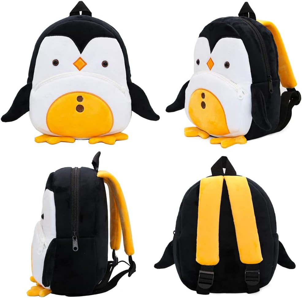 Plush Backpack Toddler Bag,Cute Toddler Backpack Toddler Bag Plush Animal Cartoon Mini Travel Bag for Baby Boy&Girl 1-5 Year
