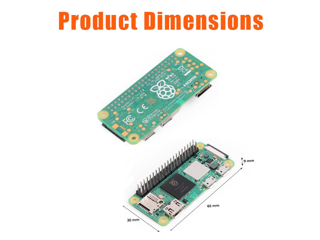 Vemico Raspberry Pi Zero 2 WH Kit, Raspberry Pi Zero 2 W con connettori GPIO pre-saldati, dissipatore di calore, adattatore mini HDMI a HDMI, cavo micro USB OTG