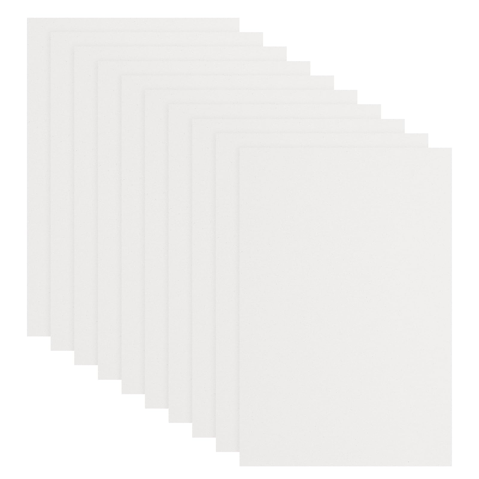 sourcing map 10 Pcs White EVA A4 Foam Sheets Crafts, 12 x 8 Inch Foam Paper for DIY Crafts Project Classroom Scrapbook Art Cards Home Office Decoration (2mm Thick)