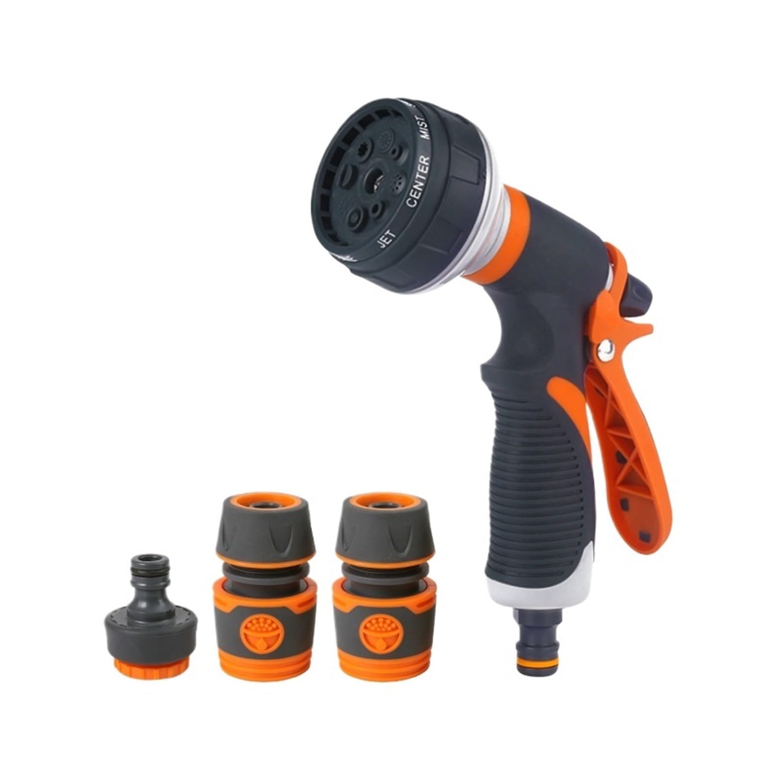 Watering Gun Garden 8 Modes High Pressure Sprayer Adjustable Irrigation Nozzle for Plant Lawn Yard Sprinkler High Pressure Leak Prevention