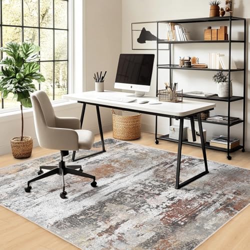 Chicnix Teppich Wohnzimmer Kurzflor, Schlafzimmerteppich Waschbar rutschfest Weich, Moderner Abstraktem Teppich 140x200 für Schlafzimmer… – Ansicht 2