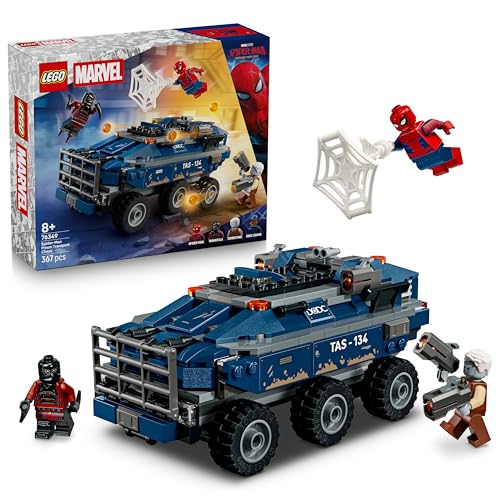 LEGO ǀ Marvel La Poursuite en Prison Mobile de Spider-Man - Jouet Super-Héros avec Voiture...