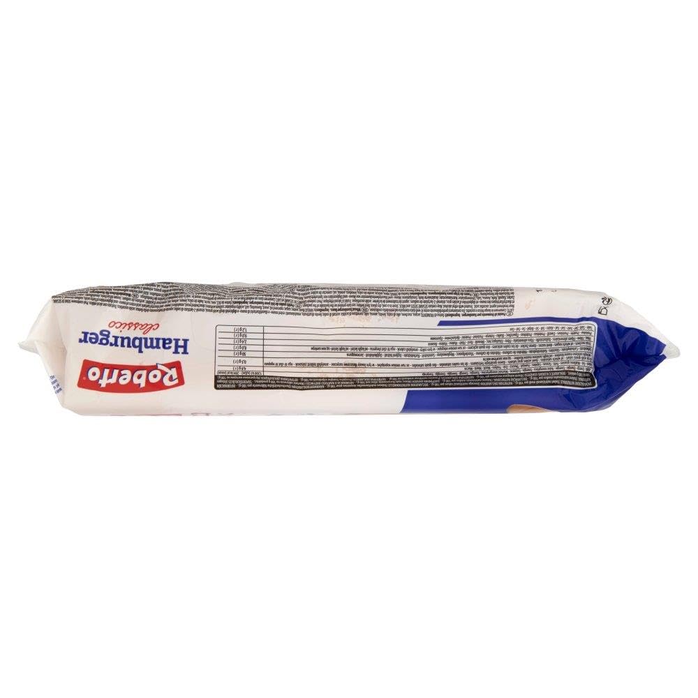 Roberto Hamburger Brot, Jede Packung enthält 6 Hamburger Buns, 8x 300g + Italian Gourmet polpa 400g
