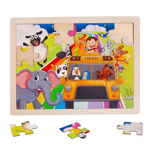 Preescolar, Toy kagrote Rompecabezas de 24 Piezas para niños | Rompecabezas de Madera Juguetes educativos tempranos,Juguetes de Aprendizaje de educación Preescolar,...